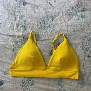 Yellow Triangle Bikini Top From Aerie